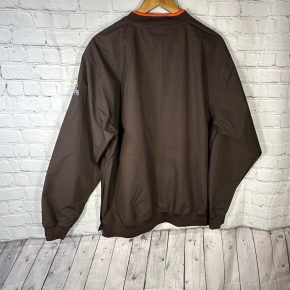 NFL Cleveland Browns Lightweight Windbreaker Pullover Vneck  Jacket Coat Medium - Picture 6 of 9